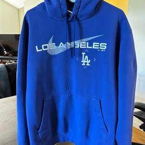 Nike Swoosh Neighborhood (MLB Los Angeles Dodgers) Men's Pullover Hoodie